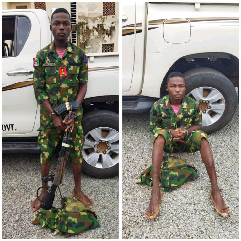 Police Arrest Fake Military Officer With AK-49 Rifle In Nasarawa | MarvelTvUpdates