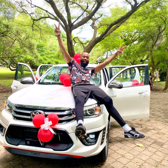 A Failure Today!!! A Winner Tomorrow” – Tochi Writes As He Acquires A New Toyota Hilux | MarvelTvUpdates
