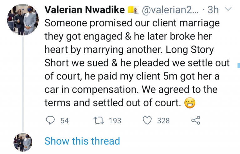 If You Verbally Promise Someone Marriage And You Renege,You Can Be Sued – Valerian Nwadike | MarvelTvUpdates