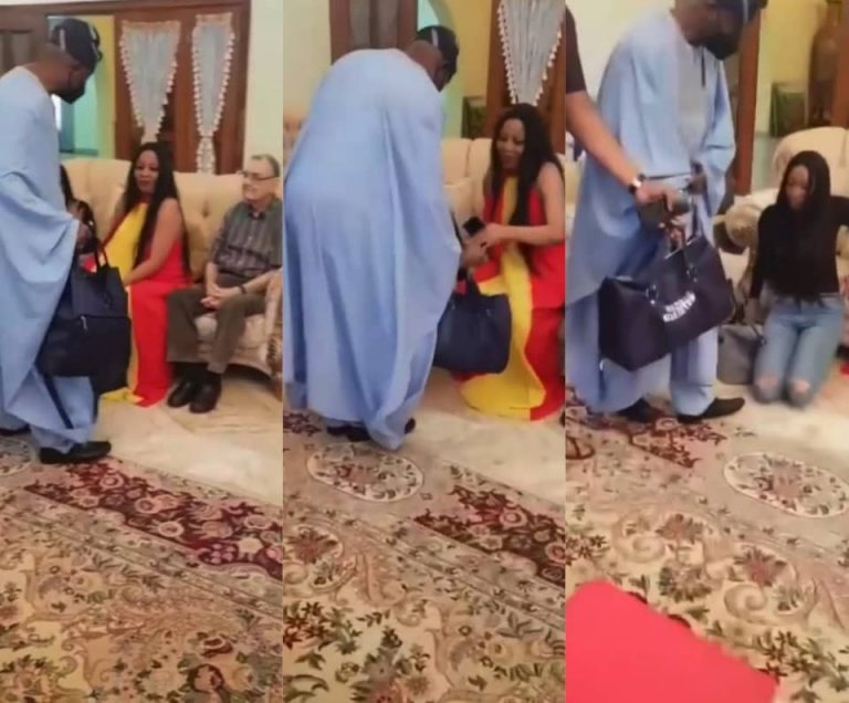 [VIDEO] Davido’s Dad, Gifts Hefty Bag Of Money To Sina Rambo’s In-laws During Introduction Ceremony | MarvelTvUpdates