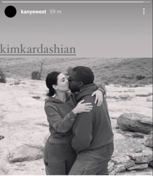 ‘God Will Bring Us Back Together’ Kanye West Shares Kissing Photo With Kim Kardashian | MarvelTvUpdates