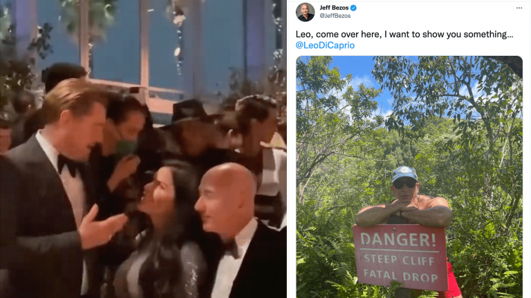 Jeff Bezos Reacts To Viral Video Of Girlfriend Gazing At Leonardo DiCaprio | MarvelTvUpdates