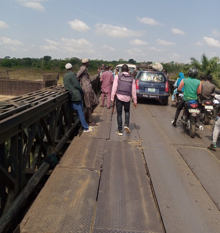 Container Falls On Vehicle Conveying Woman And Her Three Children In Kwara | MarvelTvUpdates