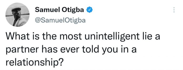 Nigerians Share The ”Most Unintelligent Lie” Their Partners Ever Told Them In Their Relationship | MarvelTvUpdates