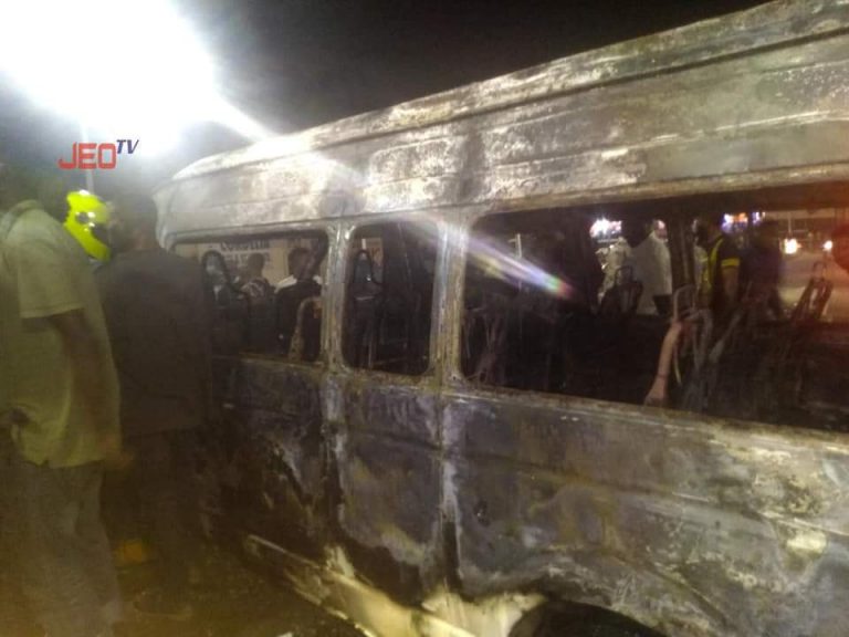 [PHOTOS]: Passengers Escape Death As Bus Catches Fire In Ilorin | MarvelTvUpdates