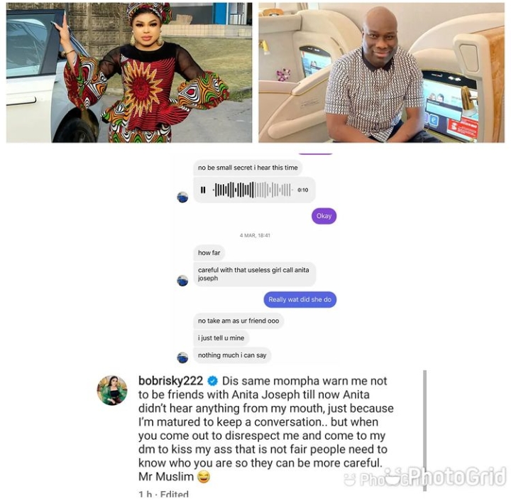 [Voice Notes]: Bobrisky Shares Chats With Mompha After He Claimed They Are Not Friends And He Doesn’t Associate With Gay People | MarvelTvUpdates