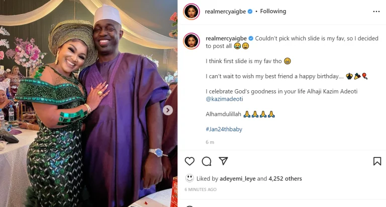 Mercy Aigbe Shows Off Her Boo, Kazim Adeoti Anticipating His Birthday | MarvelTVUpdates