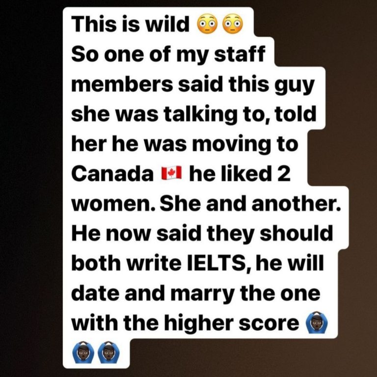 Nigeria Man Told Two Women He Likes To Take Part In The IELTS Before He Can Marry And Take One Of Them To Canada | MarvelTVUpdates