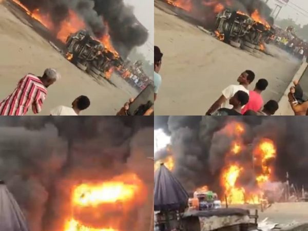 [VIDEO]: Petrol Tanker Explodes In Onitsha | MarvelTvUpdates