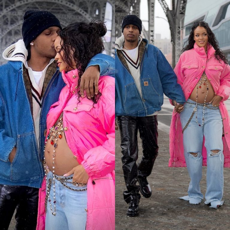 [PHOTOS]: Rihanna And A$AP Rocky Expecting First Child, Shows Off Baby Bump During Outing In New York | MarvelTvUpdates