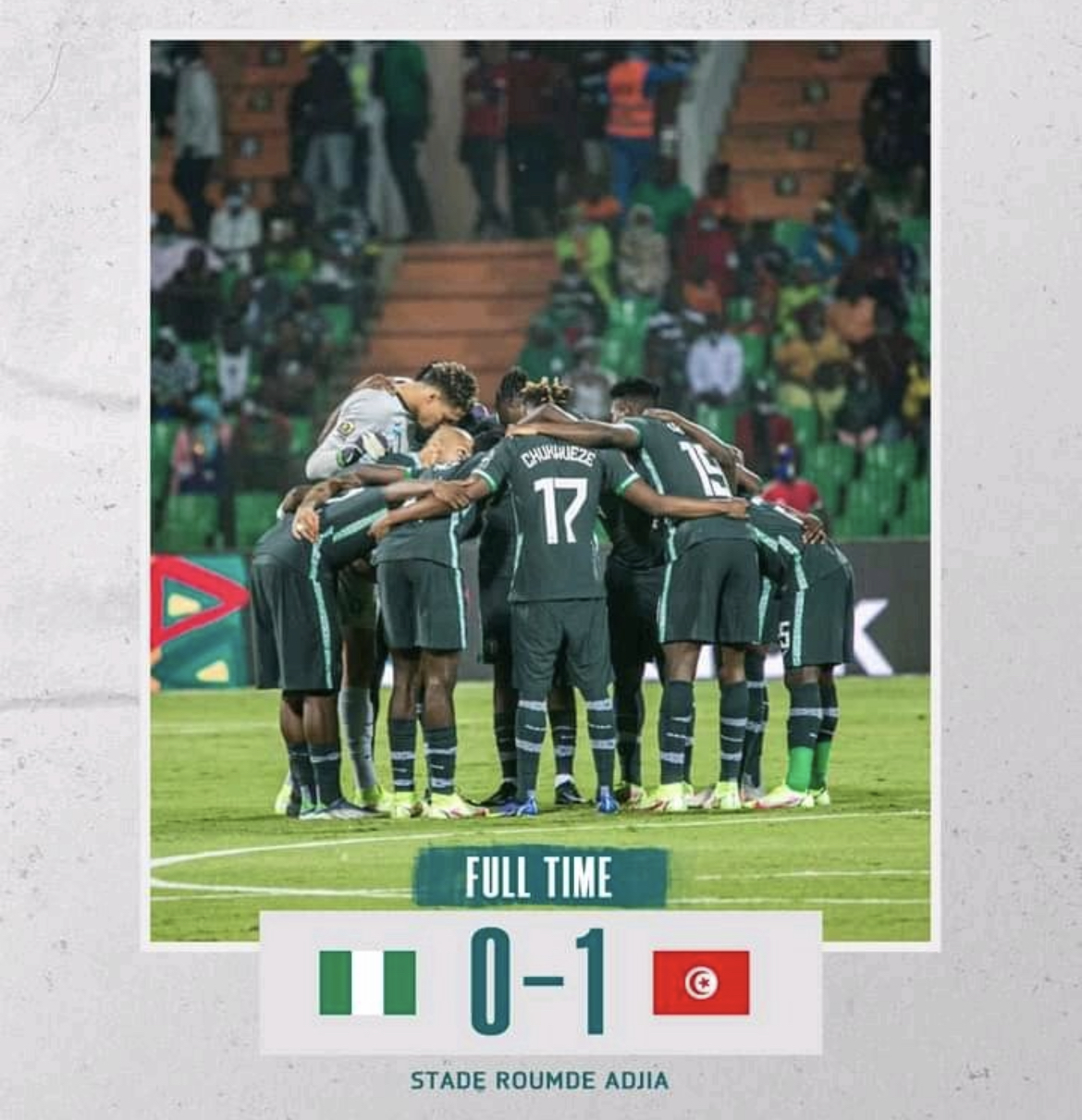 JUST IN : After Buhari’s Call, Nigeria Are Eliminated From AFCON 2021 By Tunisia In The Round Of 16 | MarvelTvupdates