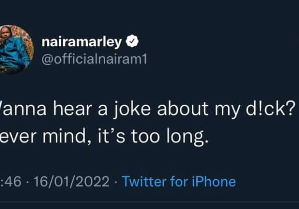 Singer, Naira Marley Makes Joke About His Big D | MarvelTvUpdates