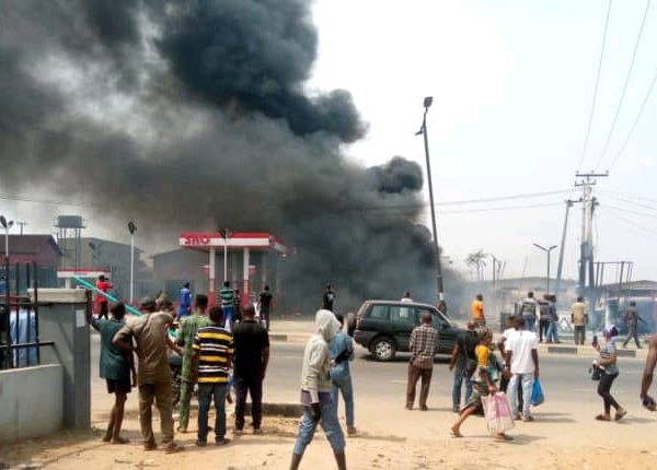 SAO Filling Station Ibadan Is On Fire | MarvelTvUpdates