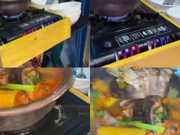 [VIDEO]: Party Guests In Nigeria Served Food From A Hot Stove And Local Pot | MarvelTvUpdates