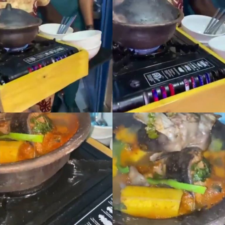 [VIDEO]: Party Guests In Nigeria Served Food From A Hot Stove And Local Pot | MarvelTvUpdates