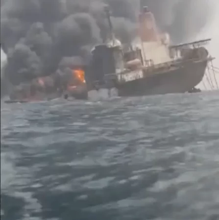 [VIDEO]: Oil Workers Missing As Vessel Explodes In Delta State | MarvelTvUpdates