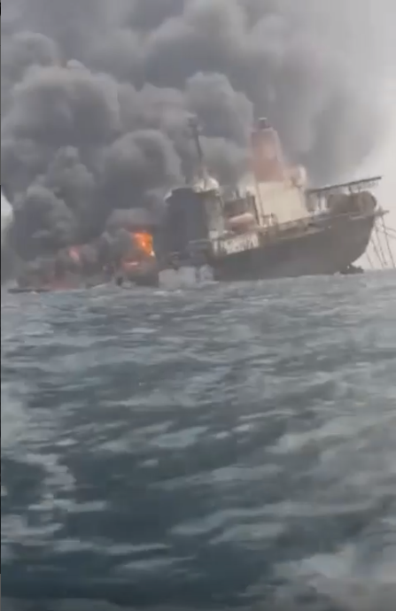 [VIDEO]: Oil Workers Missing As Vessel Explodes In Delta State | MarvelTvUpdates