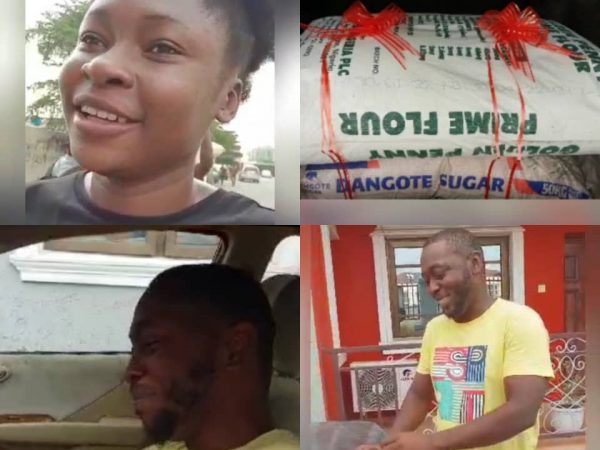 [VIDEO]: Nigerian Small Chops Vendor In Tears Of Joy After Wife Gifts Him Bag of Flour And Sugar For Val | MarvelTvUpdates