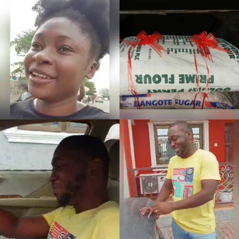 [VIDEO]: Nigerian Small Chops Vendor In Tears Of Joy After Wife Gifts Him Bag of Flour And Sugar For Val | MarvelTvUpdates