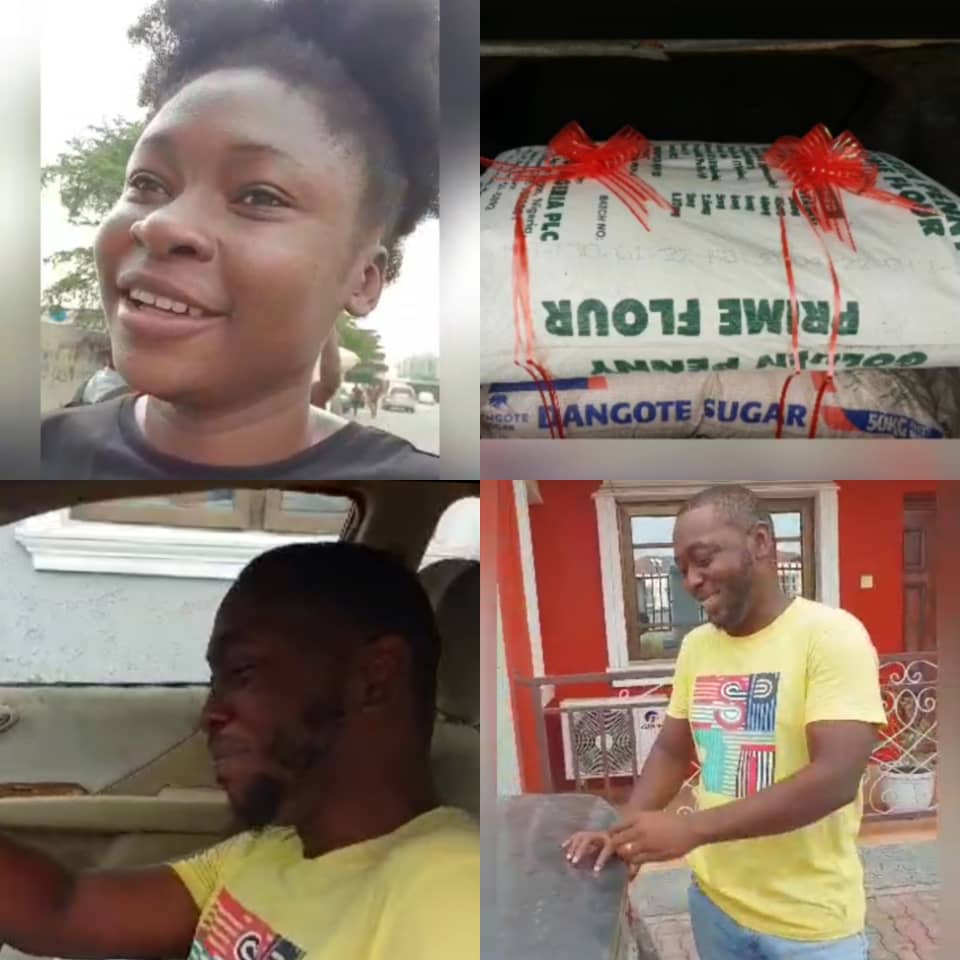 [VIDEO]: Nigerian Small Chops Vendor In Tears Of Joy After Wife Gifts Him Bag of Flour And Sugar For Val | MarvelTvUpdates