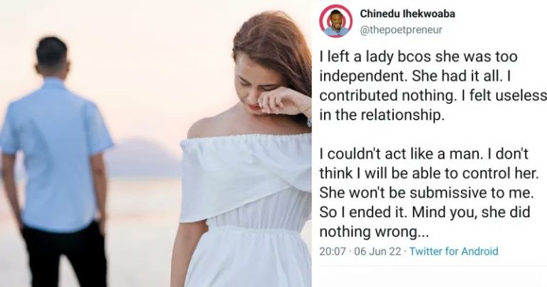 Man Reveals He broke Up with A Lady Because ‘She Had It all’ | MarvelTvUpdates