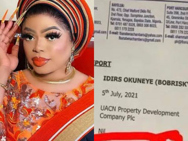 Crossdresser Bobrisky Unintentionally Revealed Document That Shows His N450M Mansion Was Rented, Nigerians Reacts | MarvelTvUpdates