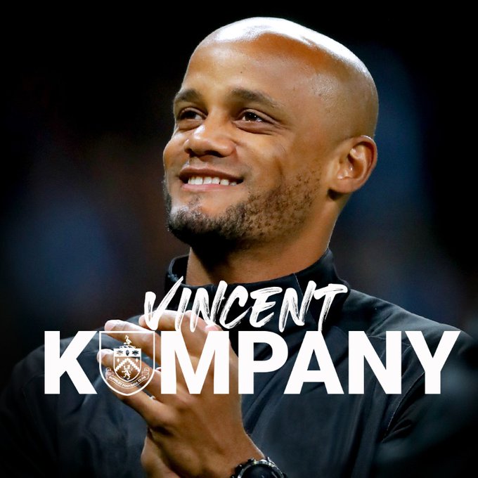 Burnley Assign Man City Legend Vincent Kompany As Their New Manager | MarvelTvUpdates