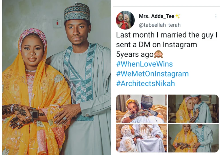 Nigerian Lady Marries Man 5 Years After She Sent Him A DM On Instagram | MarvelTvUpdates