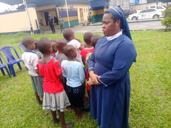 Police Arrest Fake Rev. Sister For Child Trafficking In Rivers, Rescue 15 Kidnapped Children  | MarvelTvUpdates