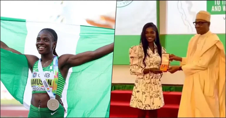 JUST-IN: President Buhari Confers National Honor On Tobi Amusan And Others Athletes (PHOTOS) | MarvelTvUpdates