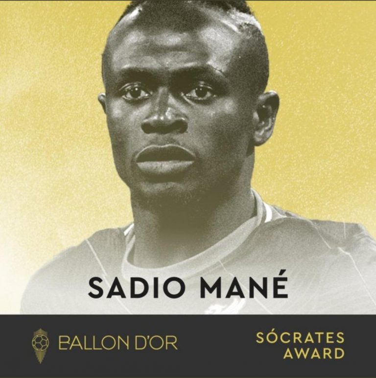 Ballon d’Or 2022: African Footballer Of The Year, Sadio Mane Wins First Socrates Award For Charity Work | MarvelTvUpdates