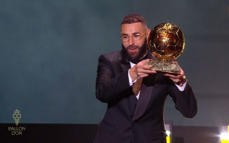 JUST-IN: Benzema Beats Mane, De Bruyne As Real Madrid Captain Wins Ballon D’Or | MarvelTvUpdates