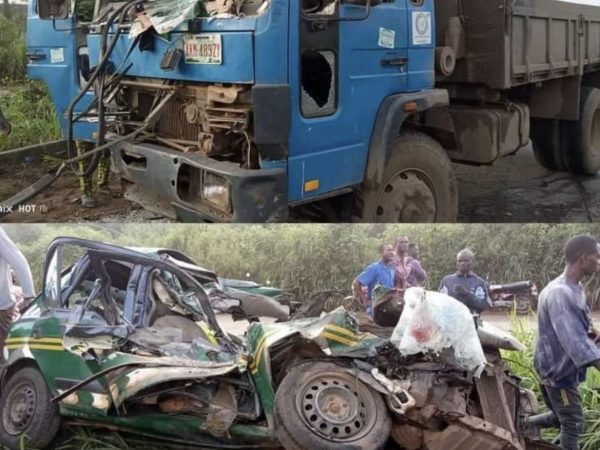 TRAGIC: 3 Crushed To Death As Truck Rams Into Taxi On Lagos-Abeokuta Expressway | MarvelTvUpdates