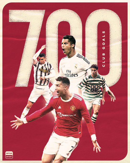 JUST-IN: Cristiano Ronaldo Makes History As He Scores Career Club Goal Number 700 In Manchester United’s 2-1 Win Over Everton | MarvelTvUpdates