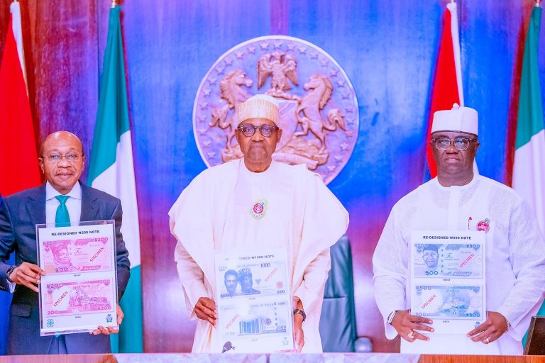 JUST-IN: President Buhari, CBN Unveils Re-Designed Naira Note (PHOTOS) | MarvelTvUpdates