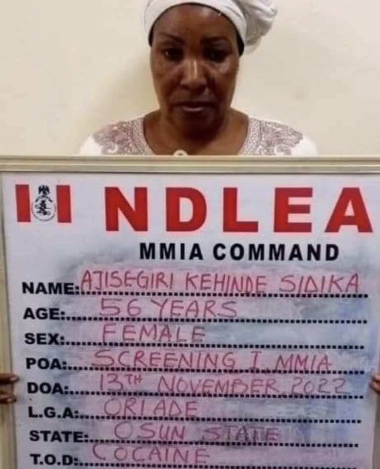 NDLEA Arrests Saudi-Bound Widow With Cocaine In Footwears At Lagos Airport | MarvelTvUpdates