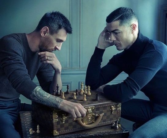 World’s Greatest Footballers, Cristiano Ronaldo And Leo Messi Pose For Luxury Brand, Louis Vuitton | MarvelTvUpdates