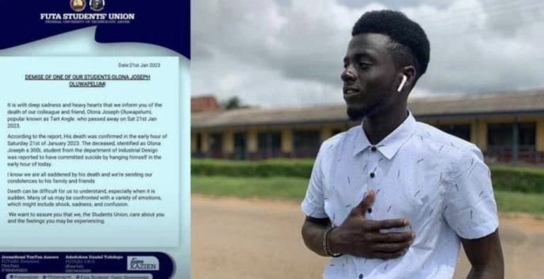 SHOCKING: FUTA 300-Level Student Commits Suicide Due To “Financial Issues” | MarvelTvUpdates