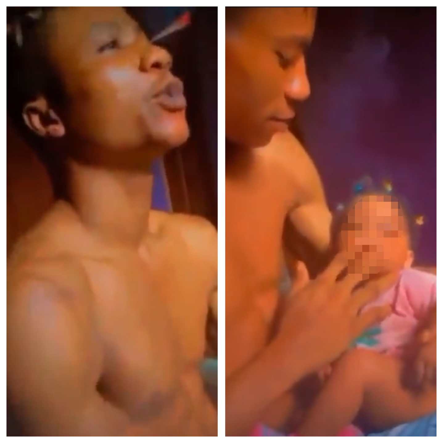 [VIDEO]: Police Want Man Teaching Baby To Smoke In Viral Video | MarvelTvUpdates