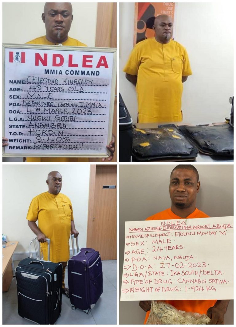 NDLEA Arrests India-Bound Businessman With 9.40kg Heroin At Lagos Airport (PHOTOS) | MarvelTvUpdates