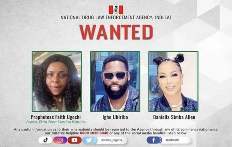 NDLEA Declares Celebrity Couple, Prophetess Wanted Over Seized Illicit Drugs (PHOTOS) | MarvelTvUpdates