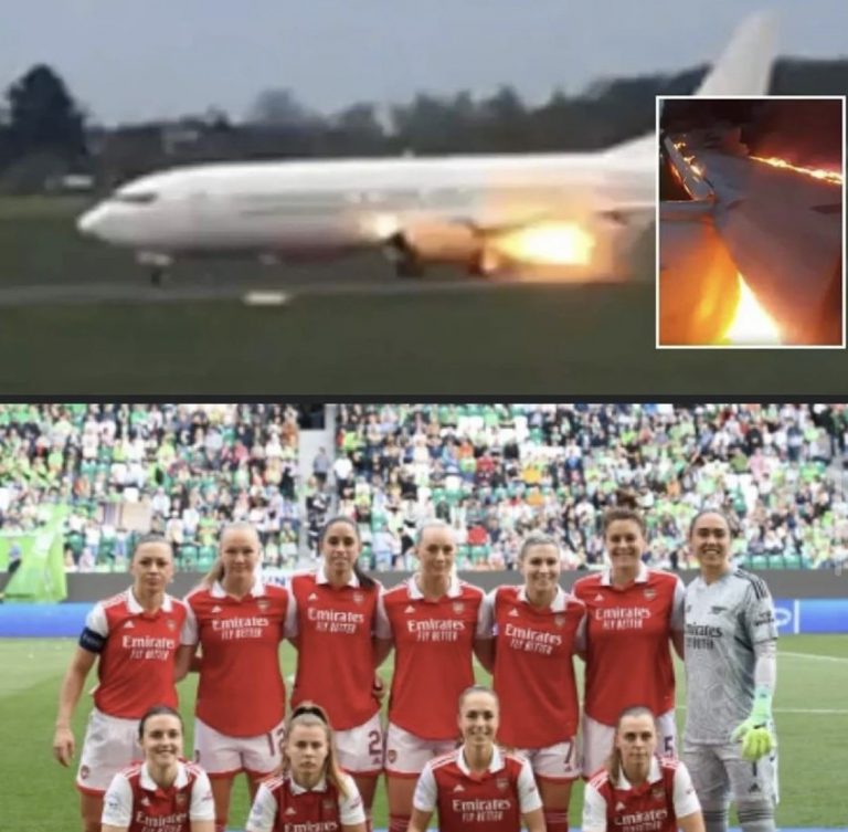 Arsenal Soccer Team Plane Catches Fire On Runway | MarvelTvUpdates