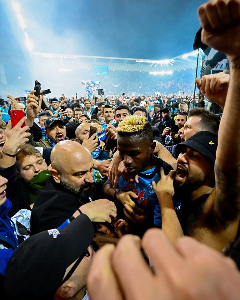 Nigerian Forward, Victor Osimhen Leads Napoli To Historic Serie A Title (PHOTOS) | MarvelTvUpdates