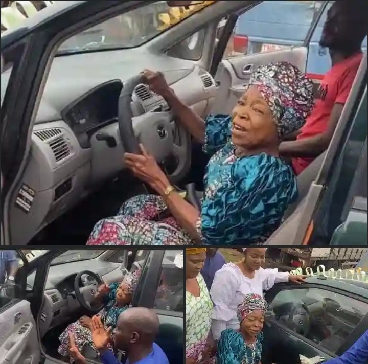 [VIDEO]: Veteran Yoruba Actress, Iya Gbonkan Receives Car From Fan, N5m Donation After She Cried Out | MarvelTvUpdates