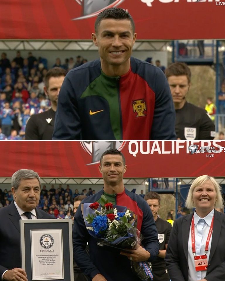 BREAKING: Guinness World Records Honours GOAT, Cristiano Ronaldo For Reaching 200 International Men’s Caps | MarvelTvUpdates