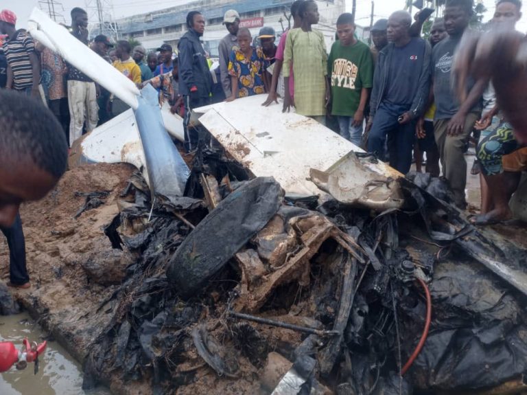 JUST-IN: Helicopter Crashes And Burst Into Flames On A Building In Oba Akaran Road Ikeja, Lagos (PHOTOS/VIDEO) | MarvelTvUpdates