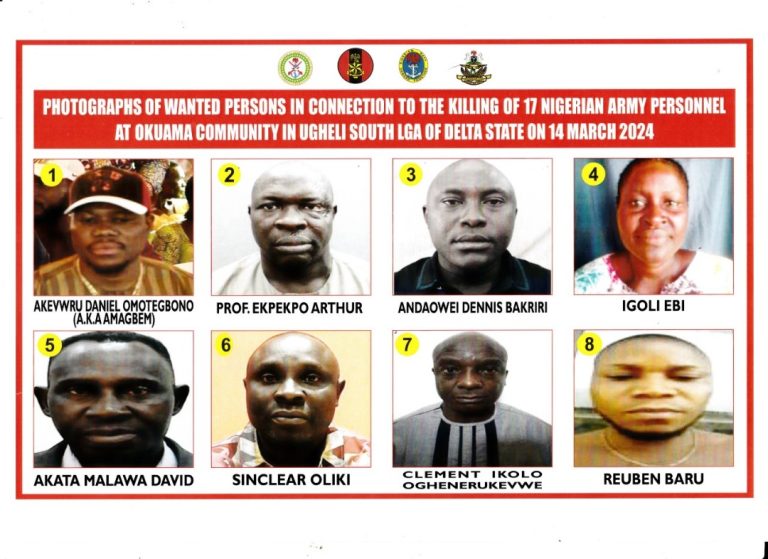 Eight Persons Declared Wanted Over Killing Of 17 Soldiers In Delta | MarvelTvUpdates