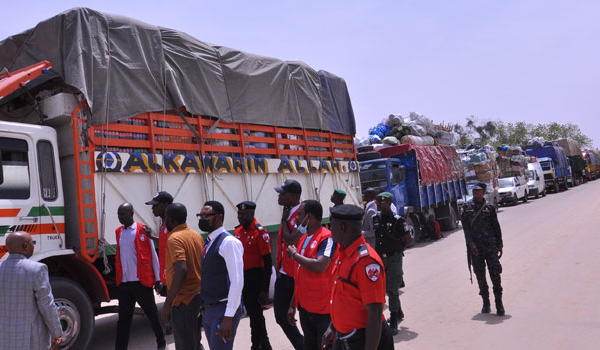 EFCC Intercepts 21 Food Trucks Heading To Neighbouring Countries | MarvelTvUpdates