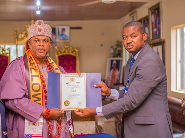 Oba Dr. Mufutau of Oke Sopen Honored With Fellowship By Institute Of Chartered Management And Leadership | MarvelTvUpdates