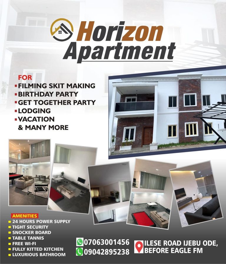 Welcome to Paradise: Horizon Apartments, Ijebu Ode – Now Open (PHOTOS) | MarvelTvUpdates